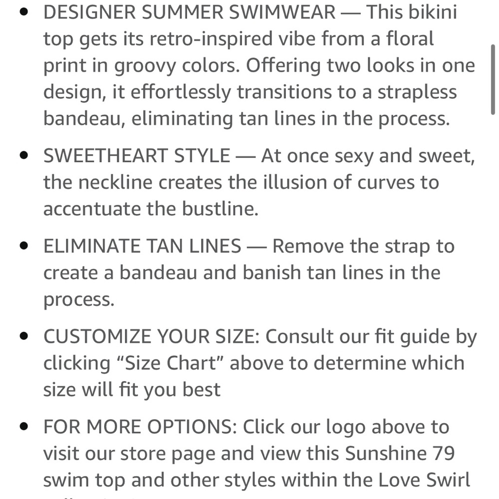 Sunshine 79 love swirl bikini set NWT size 8 - Picture 7 of 7